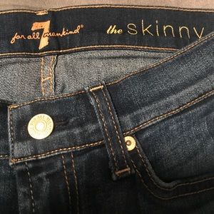 7 For All Mankind - Dark Wash Skinny - Size 27